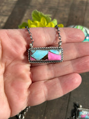 Cotton Candy Kingman Bar Necklaces 11-19