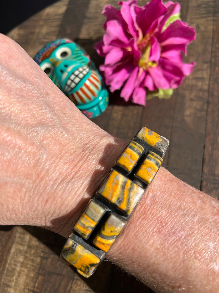 Bumblebee Jasper Cuff #1