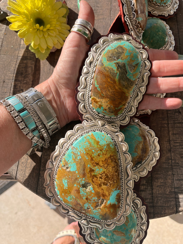 Kingman Slab Concho Belt