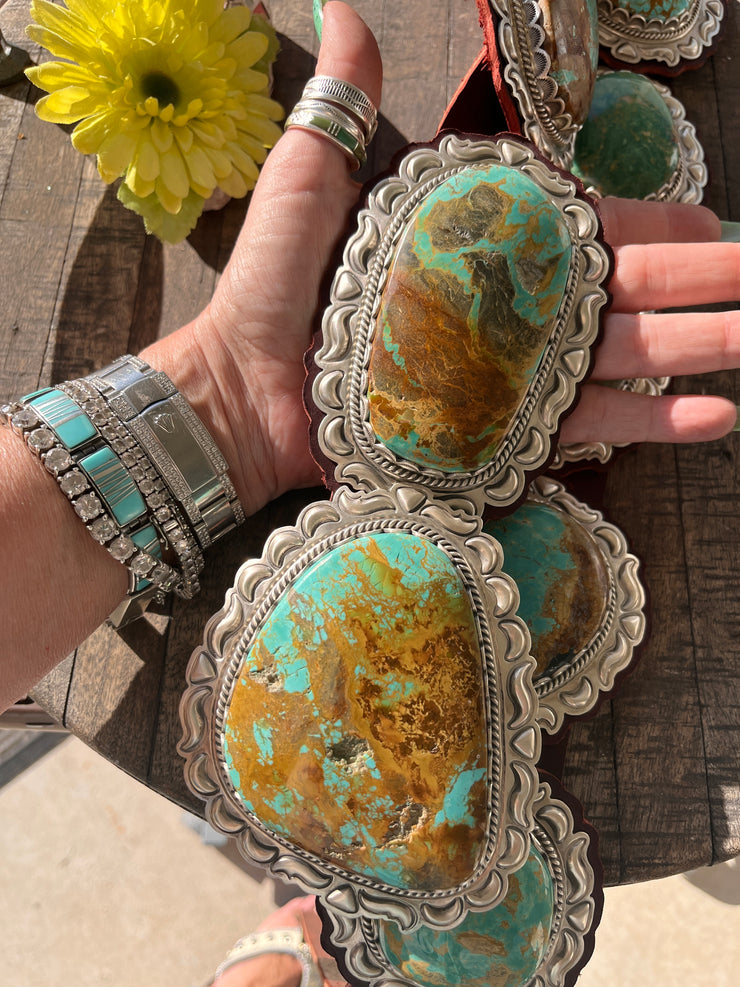 Kingman Slab Concho Belt