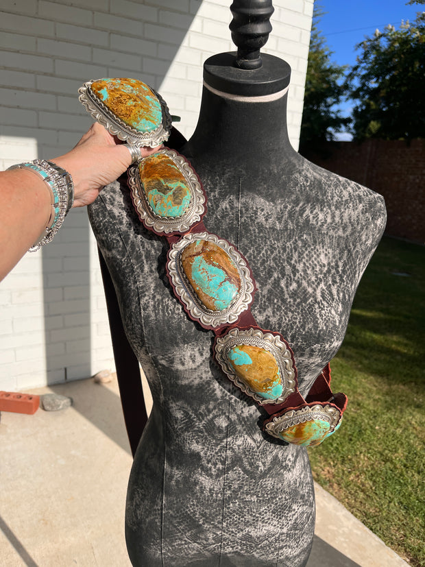 Kingman Slab Concho Belt