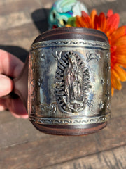 Lady of Guadalupe Leather Cuff