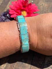 #8 Turquoise Inlay Cuff- C