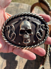 Skull and Gargolas Concho Belt