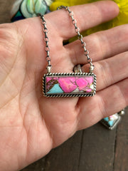 Cotton Candy Kingman Bar Necklaces 20-22