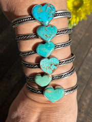 Kingman Heart Cuffs