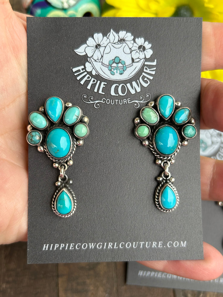 Nevada Turquoise Dangle Earrings