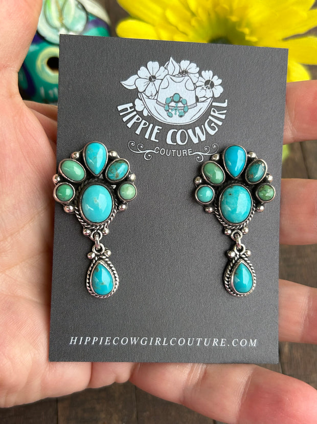 Nevada Turquoise Dangle Earrings