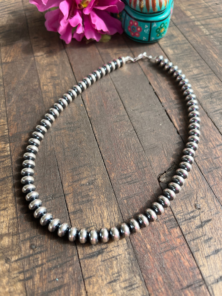 8mm 16" Rondelle "Navajo Style" Pearls