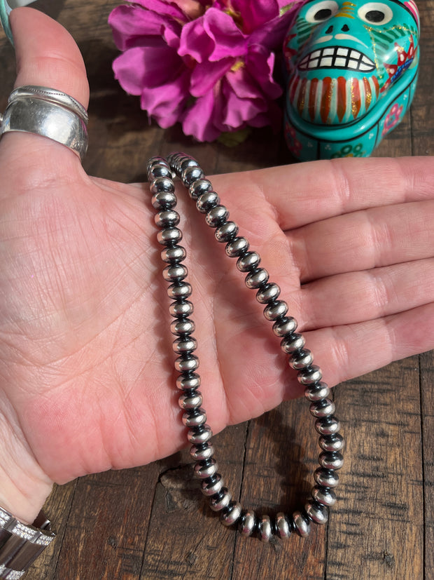 8mm 16" Rondelle "Navajo Style" Pearls