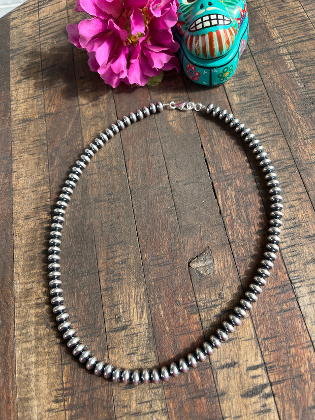 8mm 20" Rondelle "Navajo Style" Pearls