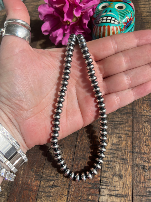 8mm 18" Rondelle "Navajo Style" Pearls