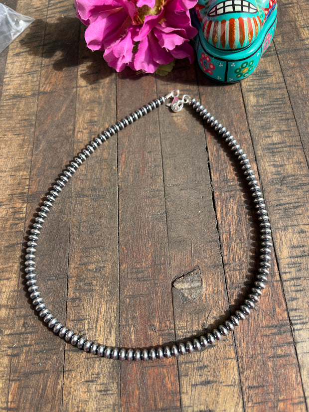 6mm 18" Rondelle "Navajo Style" Pearls