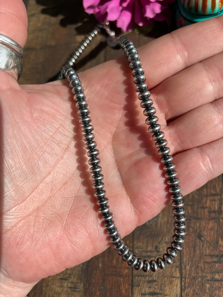 6mm 20" Rondelle "Navajo Style" Pearls