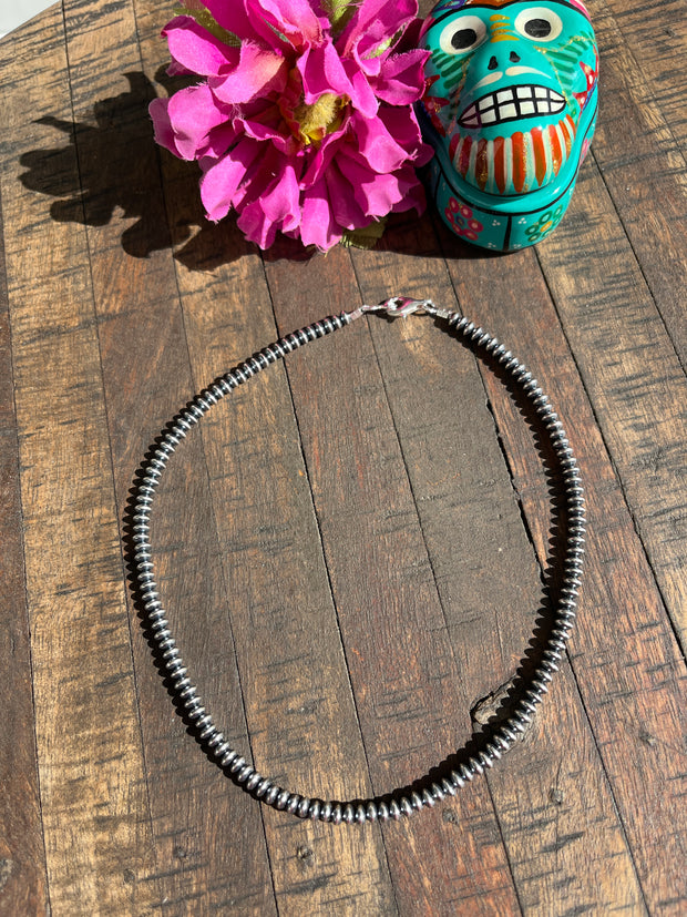 4mm 16" Rondelle "Navajo Style" Pearls