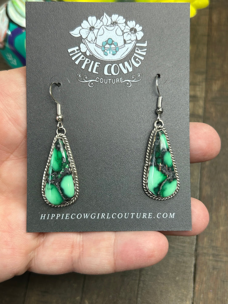 Variscite Dangle Earrings