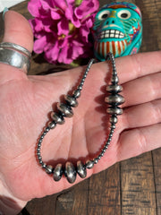 16" Triple Graduated Rondelle "Navajo Style" Pearls