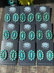 Mixed Mine Cluster Earrings