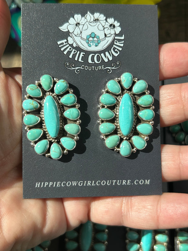 Mixed Mine Cluster Earrings