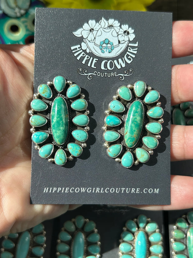 Mixed Mine Cluster Earrings