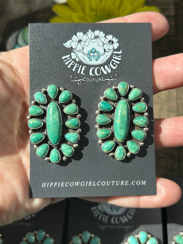 Mixed Mine Cluster Earrings