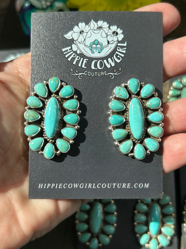 Mixed Mine Cluster Earrings