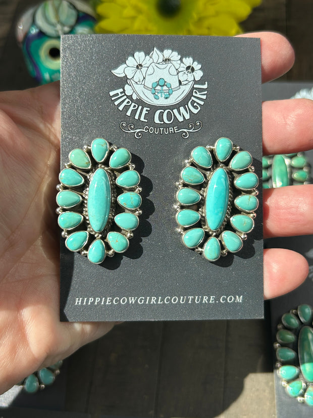 Mixed Mine Cluster Earrings
