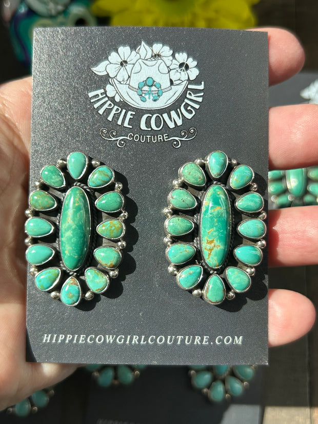 Mixed Mine Cluster Earrings