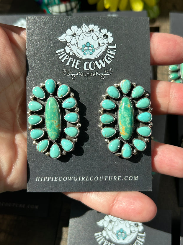Mixed Mine Cluster Earrings