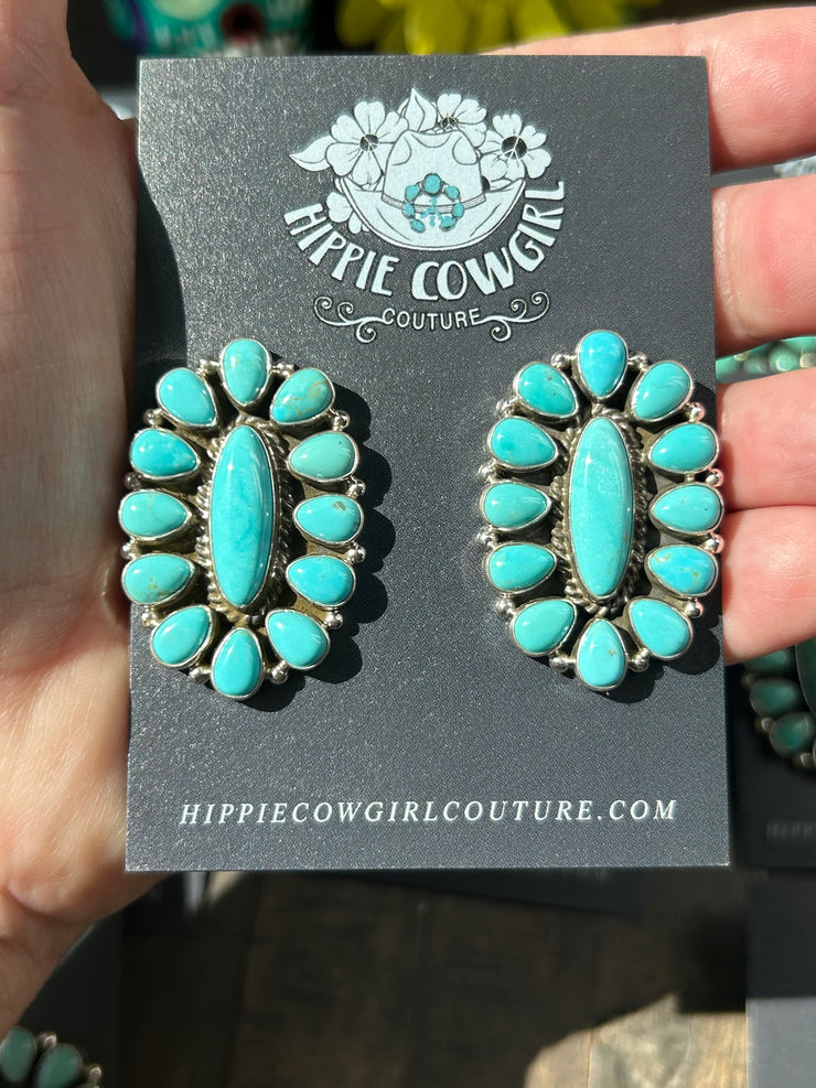 Mixed Mine Cluster Earrings