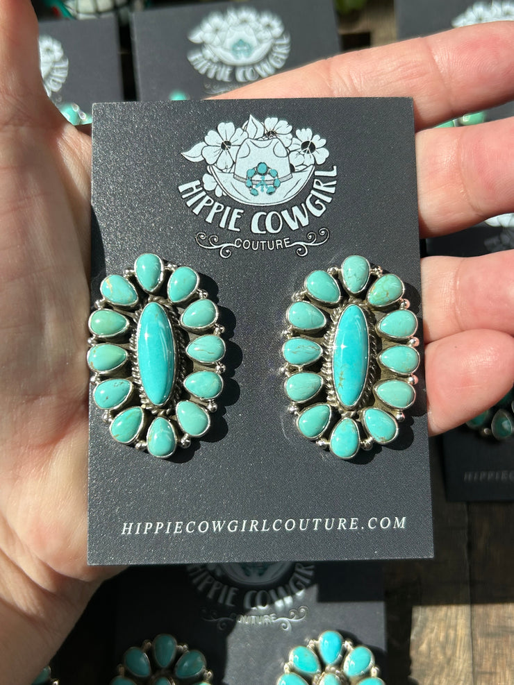 Mixed Mine Cluster Earrings