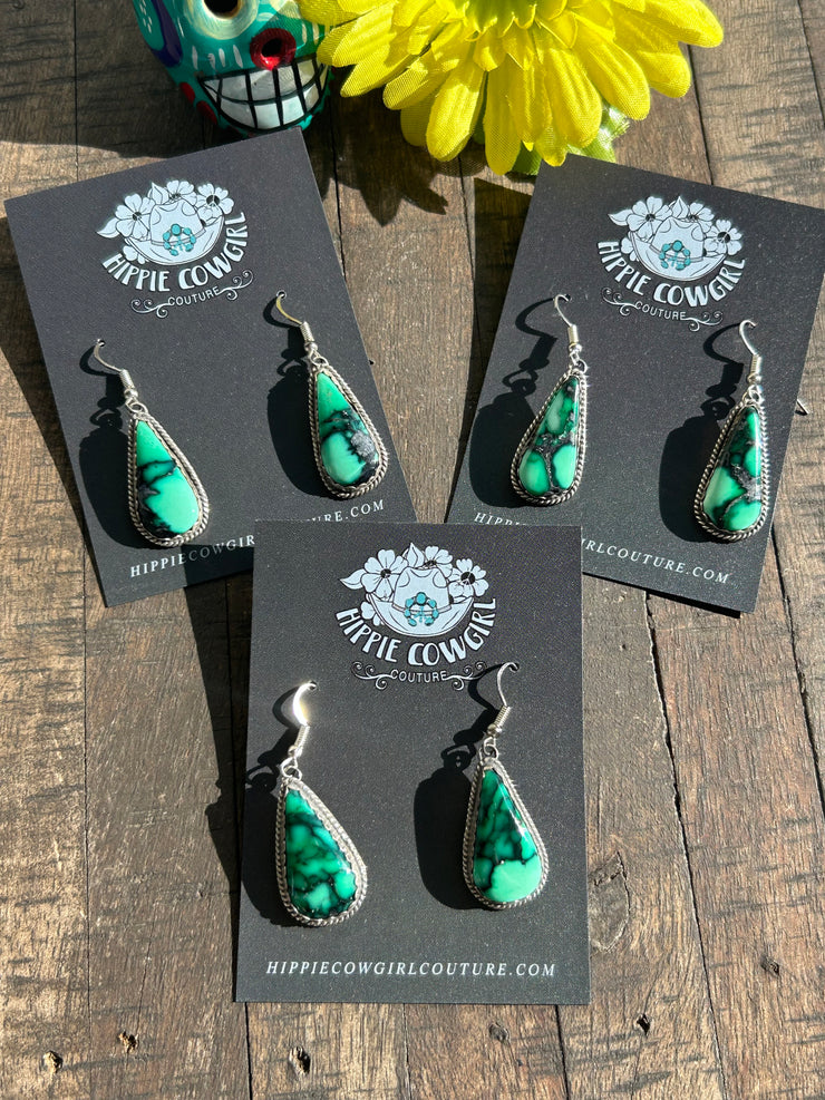 Variscite Dangle Earrings