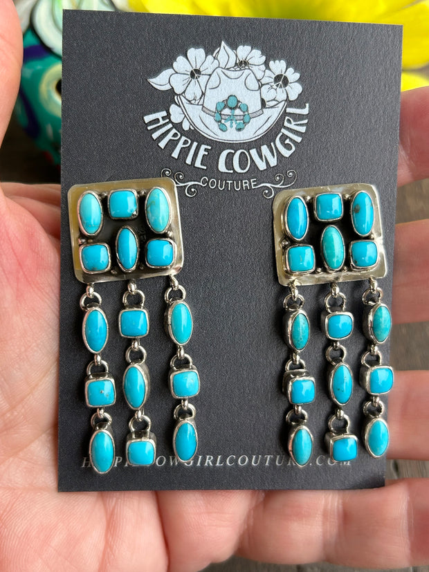 Sleeping Beauty Dangle Earrings