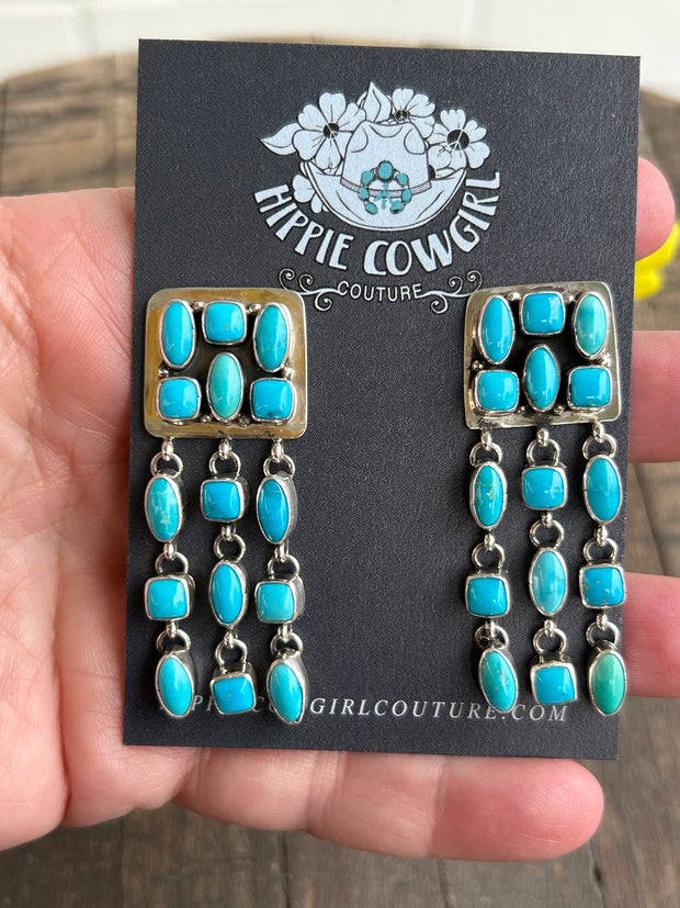 Sleeping Beauty Dangle Earrings