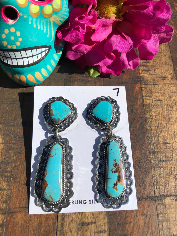 The "Lacy" Turquoise Earrings #7