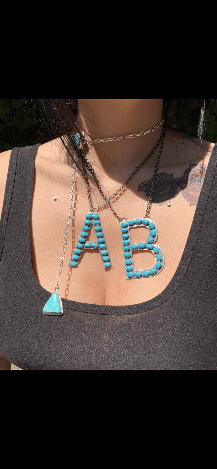 Custom Letter A Necklace