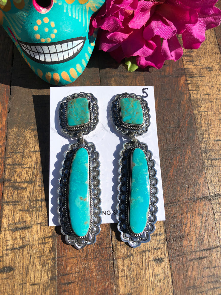 The "Lacy" Turquoise Earrings #5