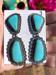 The "Lacy" Turquoise Earrings #3