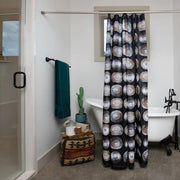 The "Concho" Shower Curtain- black