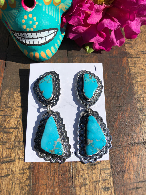 The "Lacy" Turquoise Earrings #1