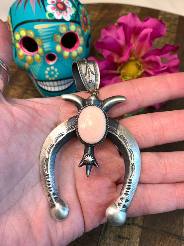 Pink "Cotton Candy" Naja Pendant #14