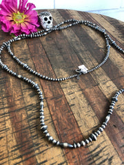 60" Sterling Pearl Necklace