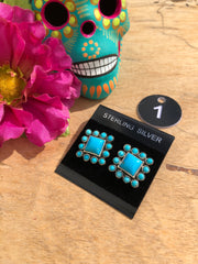Large Square Cluster Studs #1