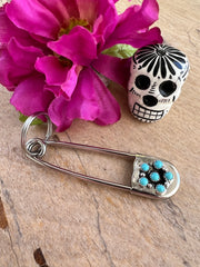Cluster Safety Pin Key Chain