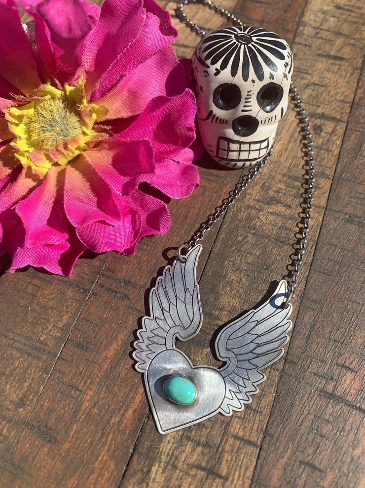 "Angel Wing Heart" Necklace