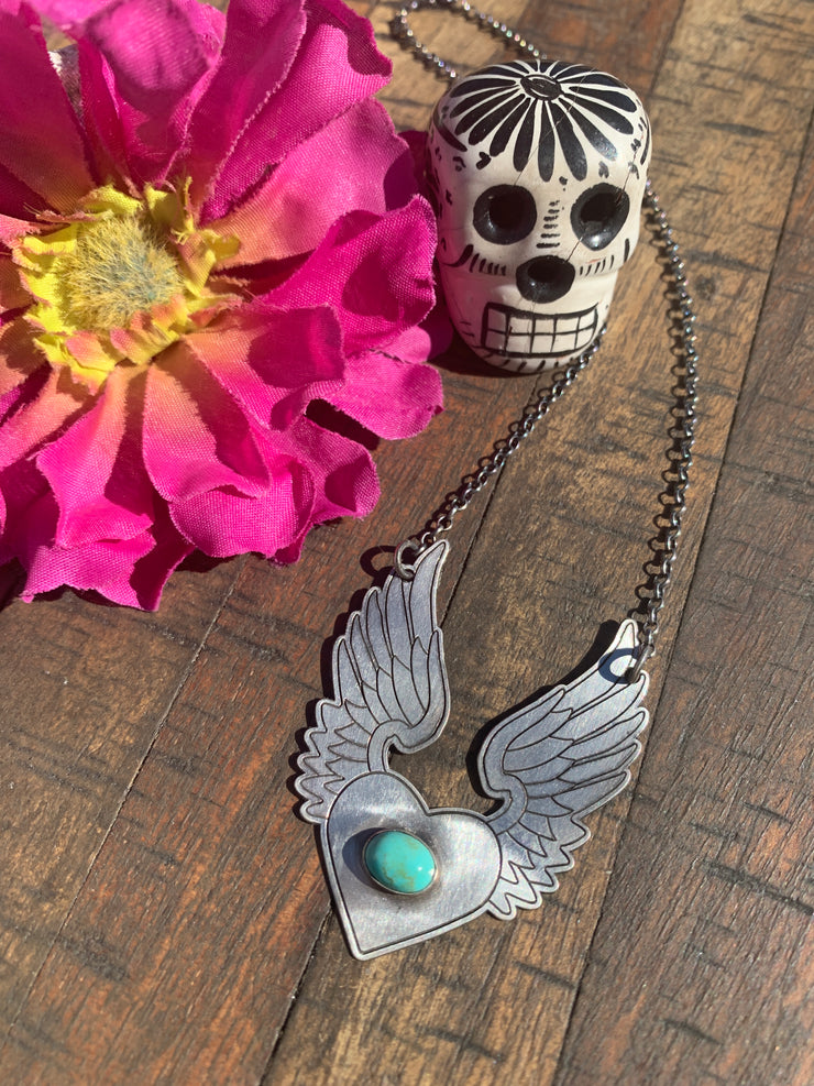"Angel Wing Heart" Necklace