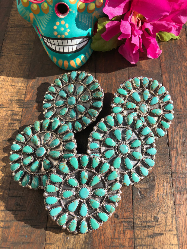 Turquoise Cluster Hair Tie
