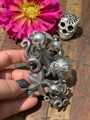 "Sea Creatures" Ring Size 8.25 Adjustable