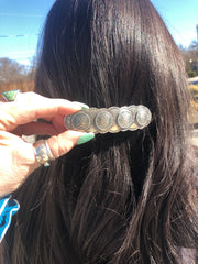 4 Coin Hair Barrette