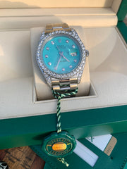 Refurbished/Pre-Owned Custom "Turquoise" Rolex Watch (Pre-Order)